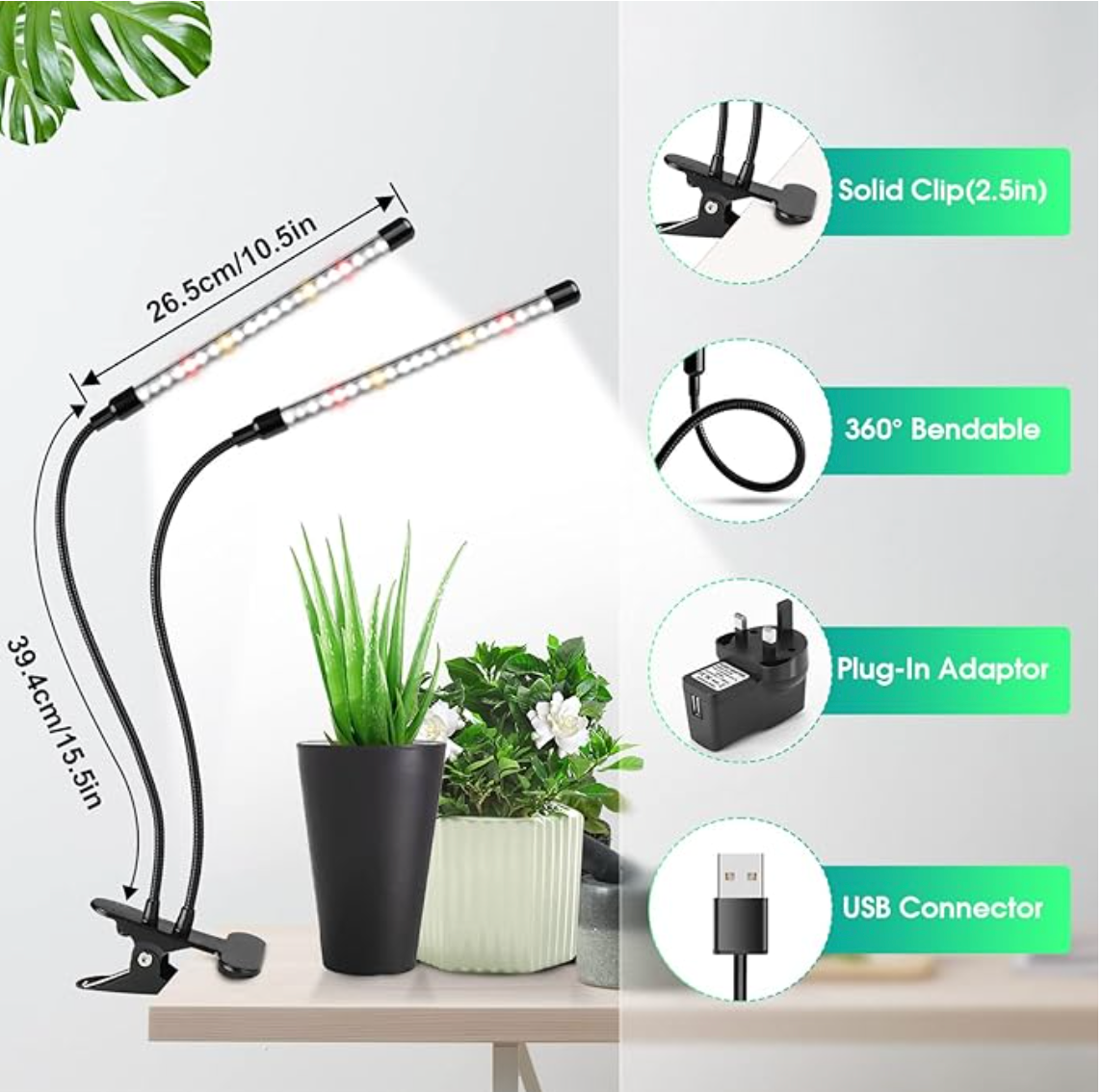 USB Grow Light 2 pack